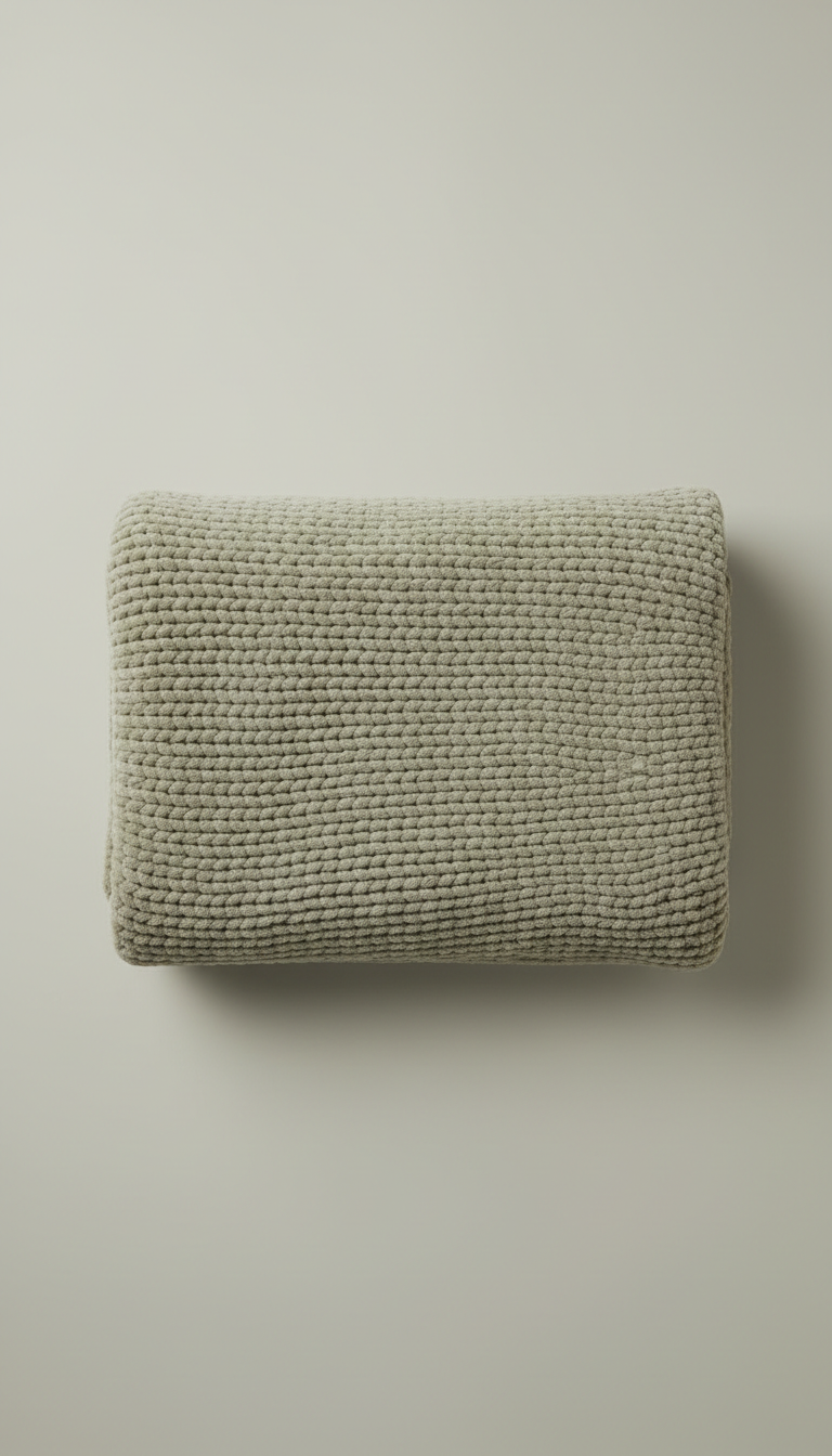 Throw Blanket in Sage Mist Cotton