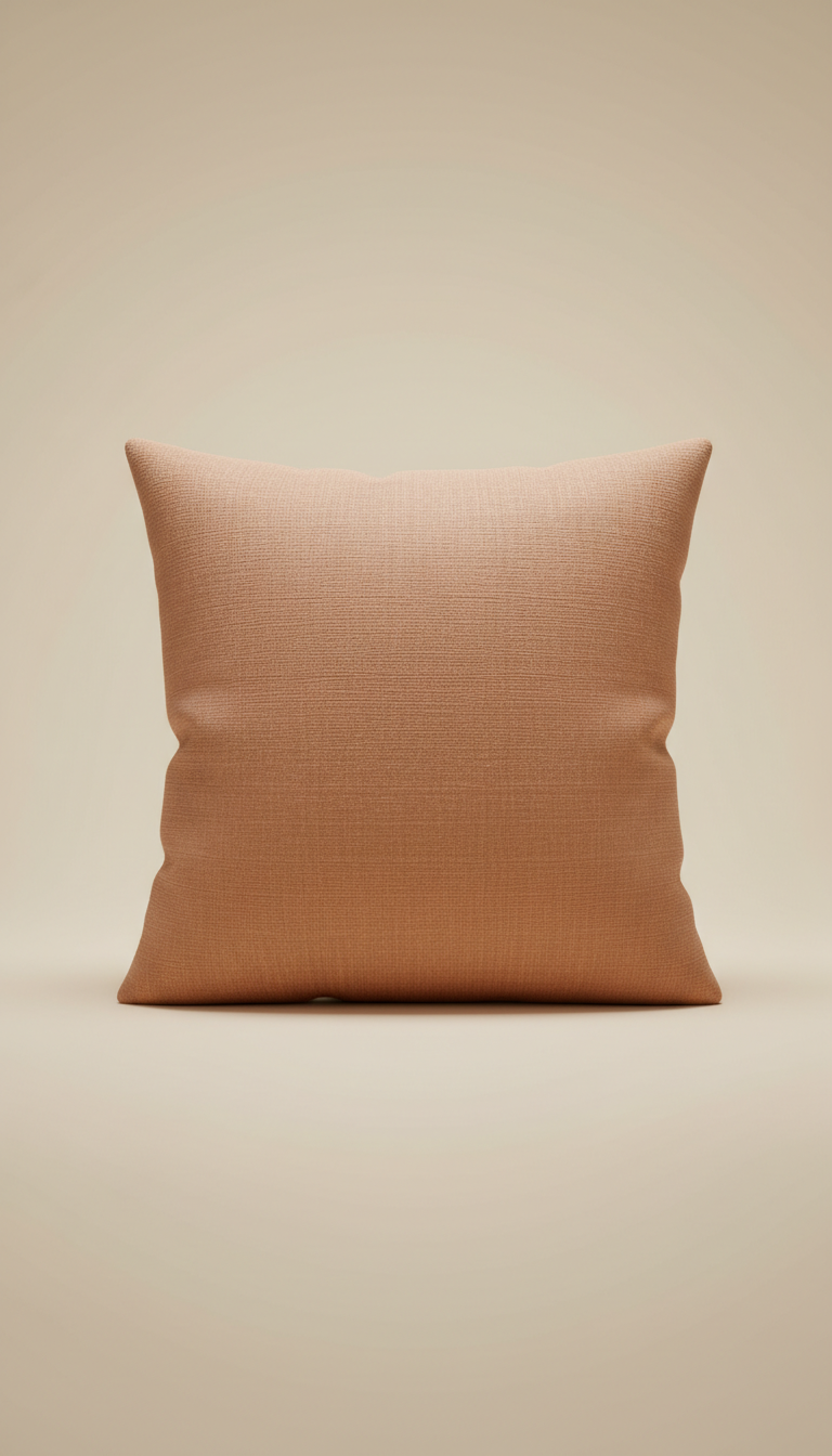 Accent Pillow with Burnished Sienna Linen